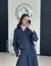 lacivert ravzay trençkot