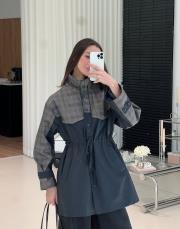 lacivert ekoseli ceket